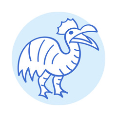 Dodo Bird Outline Icon – Extinct Animal Line Vector Illustration © Muhammad