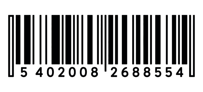 Barcode Icon Minimalist Line Illustration for Product Labeling and Retail Scanning