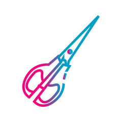 vector illustration of a pair of scissors
