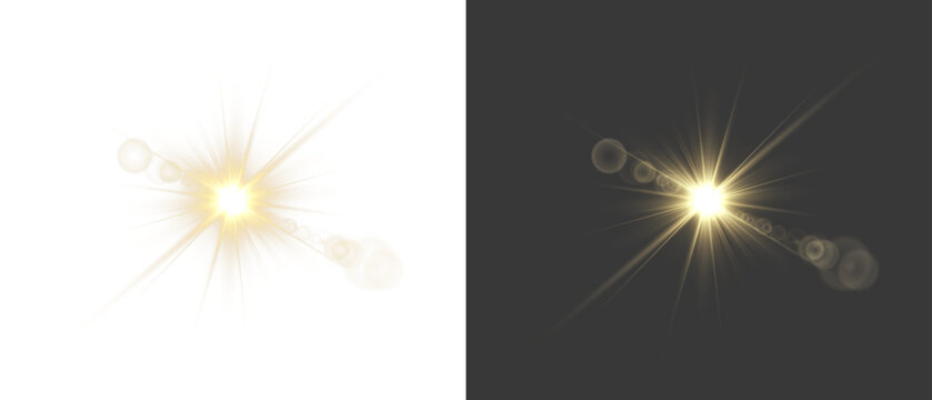 Png Light Sun Glare. Overlay sun, Sunrays, and Glare PNG Format. Gold Flare and Glare. PNG sun isolated transparent background