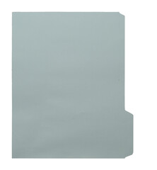 Manila craft folder with cut tab isolated on transparent background. Paper case archive for cold...