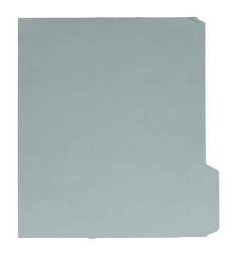 Manila craft folder with cut tab isolated on transparent background. Paper case archive for cold case file element design creation.