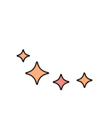 red star on white background