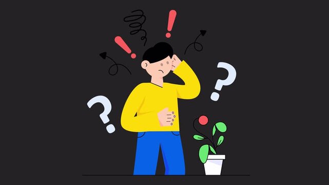 Hyperactivity disorder  Alpha channel Animation