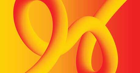 dynamic fluid gradient line, Abstract Orange and yellow dynamic gradient style fluid lines background