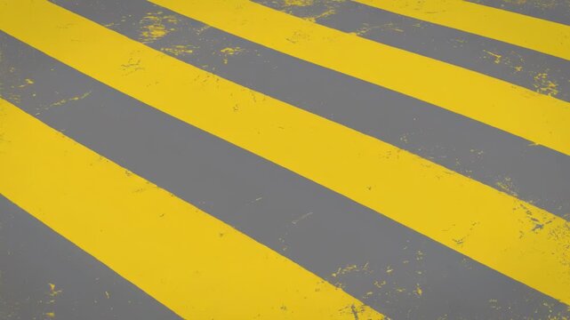 Diagonal yellow and gray stripes with weathered texture