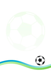 Obraz premium white background, soccer poster A4, A3 background - invitation, diploma, poster ver 2