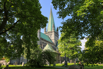 The cathedral Nidarosdomen, Trondheim