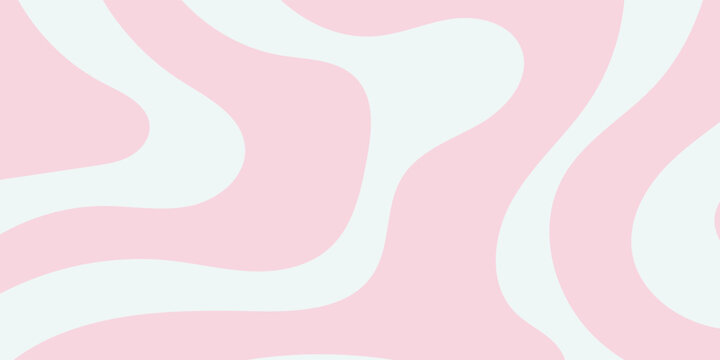 Abstract retro wavy pattern background in soft pastel pink and cream colors, fluid modern design element for graphic projects
