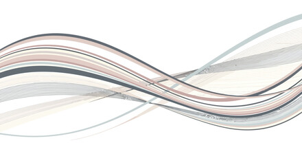 Fototapeta premium Smooth flowing curves intertwine in a dynamic illustration showcasing fluid motion and abstract shapes in a modern design