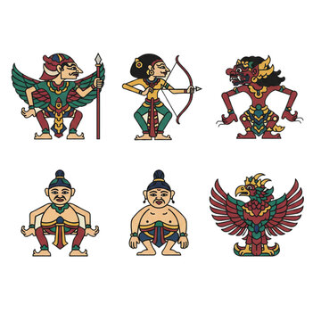 Wayang illustration vector