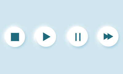 
Neumorphism UI Button Design