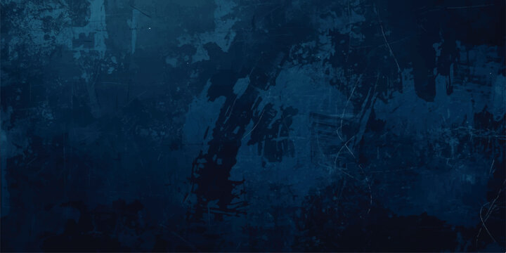 Abstract blue grunge background with a vintage underwater sea texture and light patterns depicting a deep ocean shipwreck for diving design.