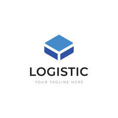 Logistics logo template design for delivery with a creative concept. Logo can be for business, express delivery.