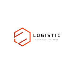 Logistics logo template design for delivery with a creative concept. Logo can be for business, express delivery.