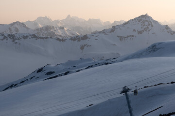 Sunset Mount Elbrus View The