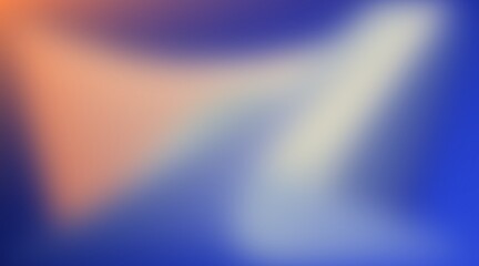 A striking abstract background featuring a fluid mesh gradient of royal blue, warm orange, and soft ivory. This blurry, organic texture creates a bold, professional, and modern visual aesthetic. © Want2x