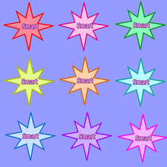 Obraz premium set of stars