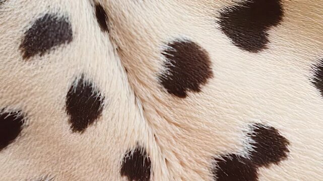 Detailed Close-Up of Leopard Fur Texture Showing Intricate Spots and Natural Patterns in Soft Focus.