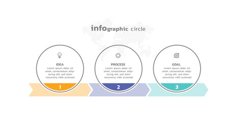 Naklejka premium Presentation business abstract background infographic template colorful