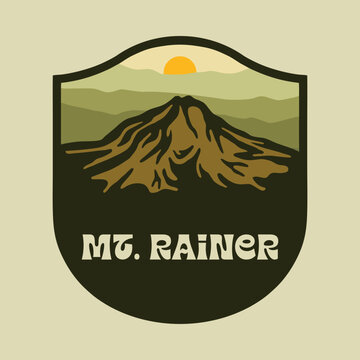 MT.  RAINER NATIONAL PARK VECTOR LOGO