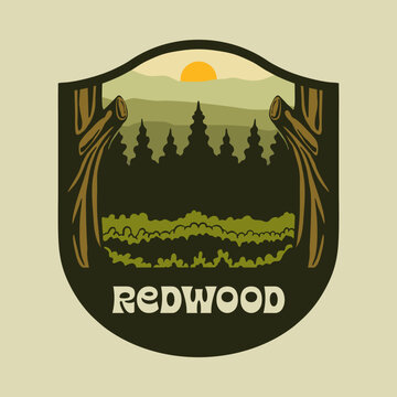 REDWOOD NATIONAL PARK VECTOR LOGO