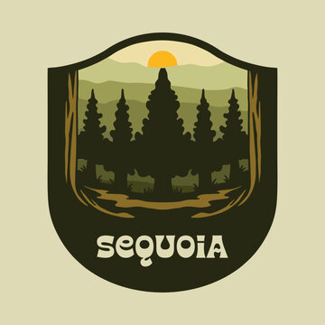 SEQUOIA NATIONAL PARK VECTOR LOGO
