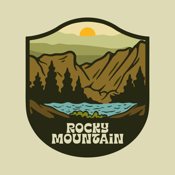ROCKY MOUNTAIN NATIONAL PARK VECTOR LOGO