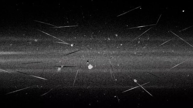 Shooting Stars in Dramatic Night Sky with Dark Gradient and Sparkling Trails for Space Background