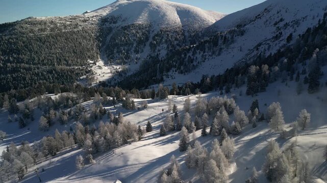 Sunny day in the Carinthian Alps - Aerial footage