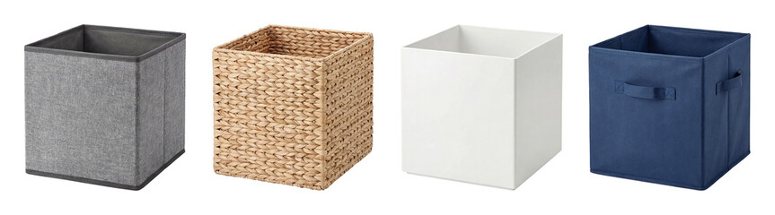 Storage cube bins set.