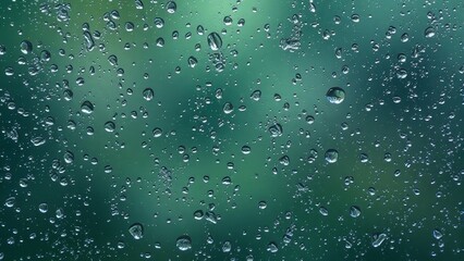 Explore the Serenity of Water Drops on Glass: A Natural Reflection of the Environment and Its Beauty
