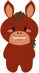 동물말신년2026붉은말십이지신진사오미(기본웃는얼굴)