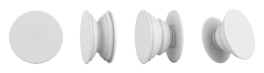 Fototapeta premium Pop-style phone grip set.