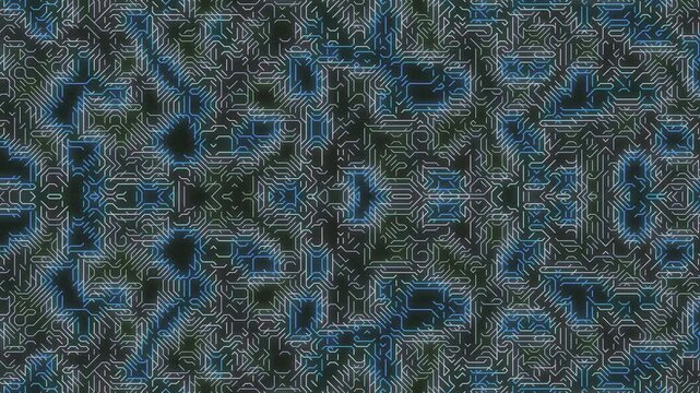 Abstract blue and green pattern footage video for creative projects