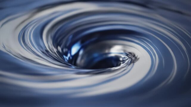 Water vortex in motion