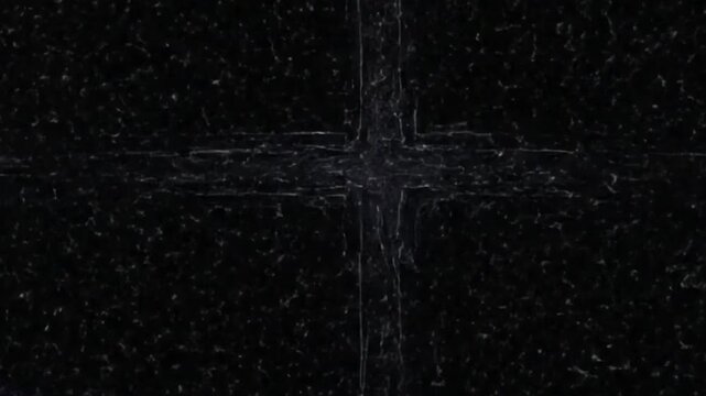 Abstract Digital Interference Showcasing the visual representation of data corruption, signal loss, or digital noise, meticulously integrated with authentic analog film grain.