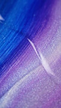 Ethereal Cyan Magenta Yellow A mesmerizing close-up of a slow-moving tritone blend featuring delicate cyan, magenta, and yellow, with an intricate granular micro-texture.