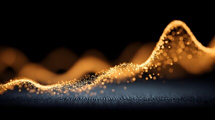 future scene with transparent screens displaying analytics and moving numerical data