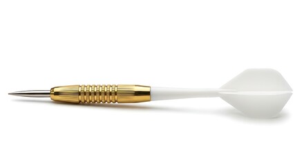 Dart with gold and white design
