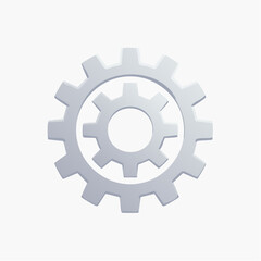 Flat Design Gear Settings Icon