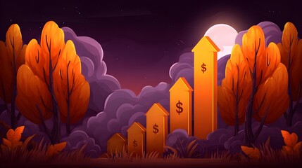 concept featuring automated charts producing steady consistent growth