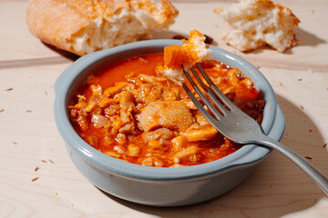 callos, a traditional Spanish beef tripe dish