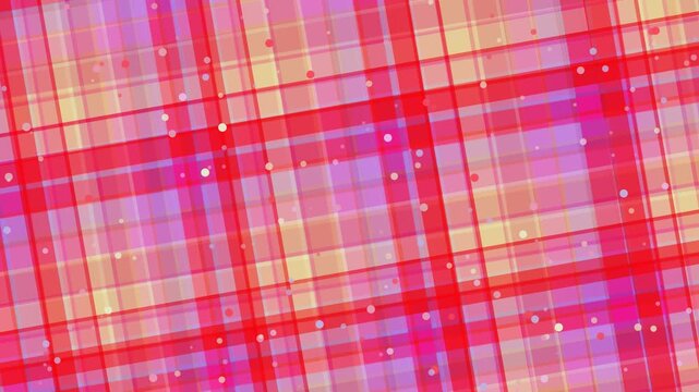 Vibrant Red Plaid Pattern with Iridescent Sheen.