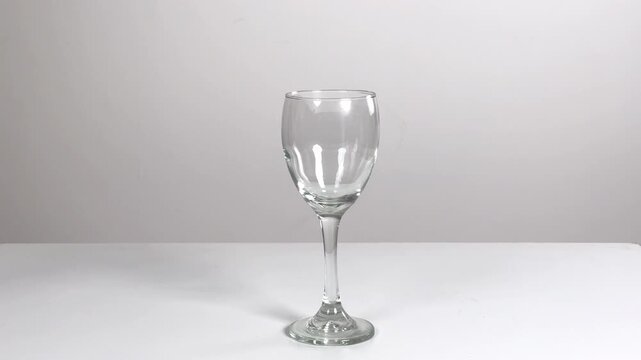 Video with real sound effect of Wine glasses clink