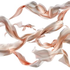 Obraz premium red smoke on white background