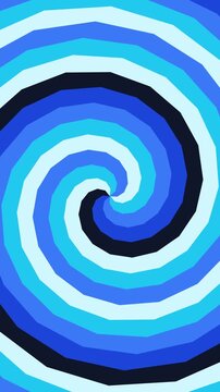 motion hypno Vertical Blue spiral swirl animation with gradient colors