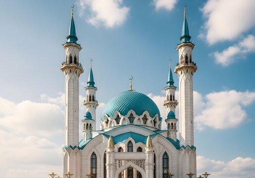 Qolsharif mosque in kazan kremlin tatarstan russia