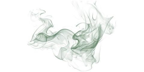 A mesmerizing swirl of green smoke against a dark background