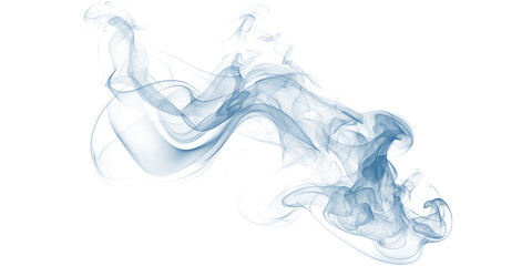 A mesmerizing stream of blue smoke swirling against a dark background